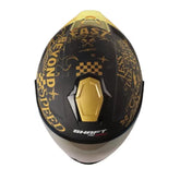 Casco Shaft Pro 240Dv Retrum Negro Dorado Visor Iridium Dorado